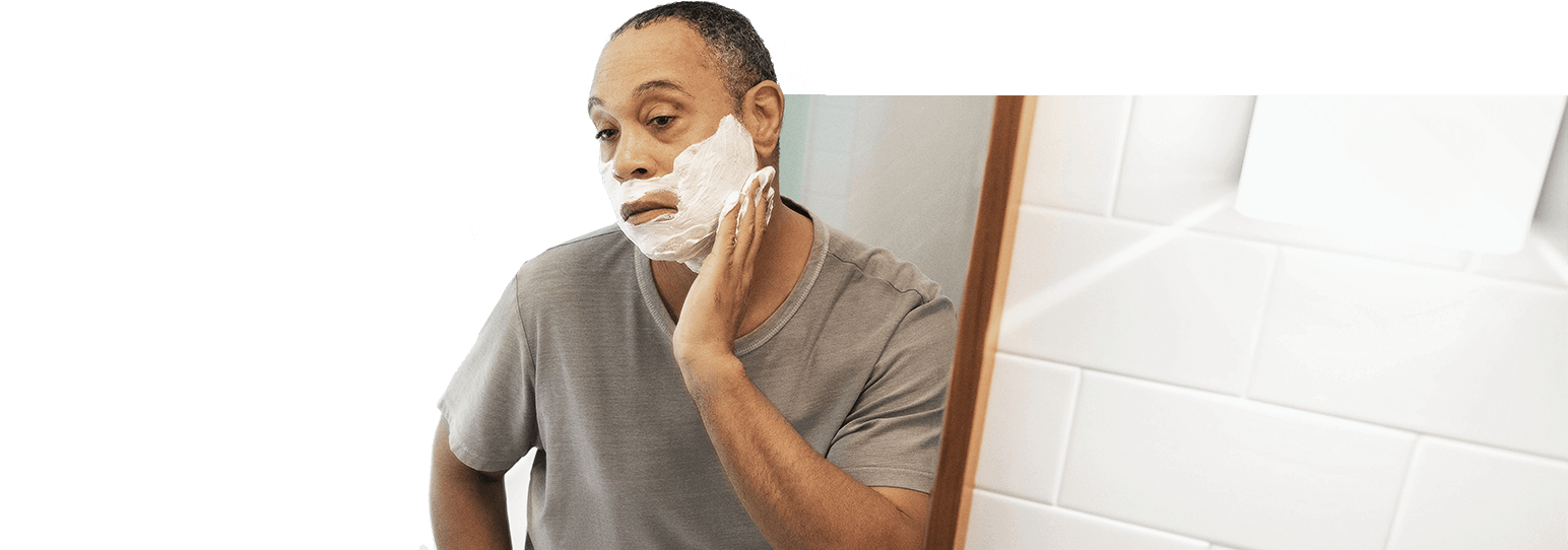 Actor portrayal shaving